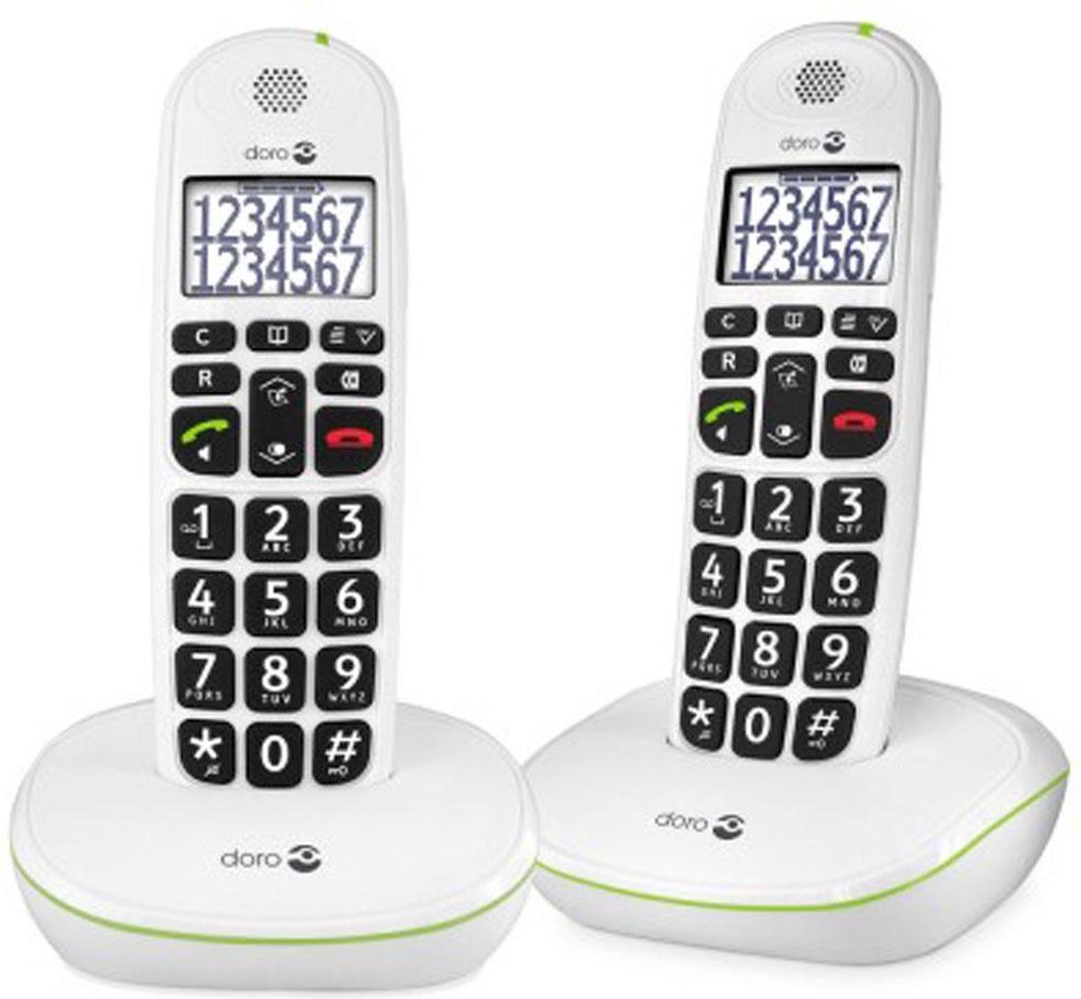 Doro Senioren Dect-telefoon Pe-110 Duo - - Wit
