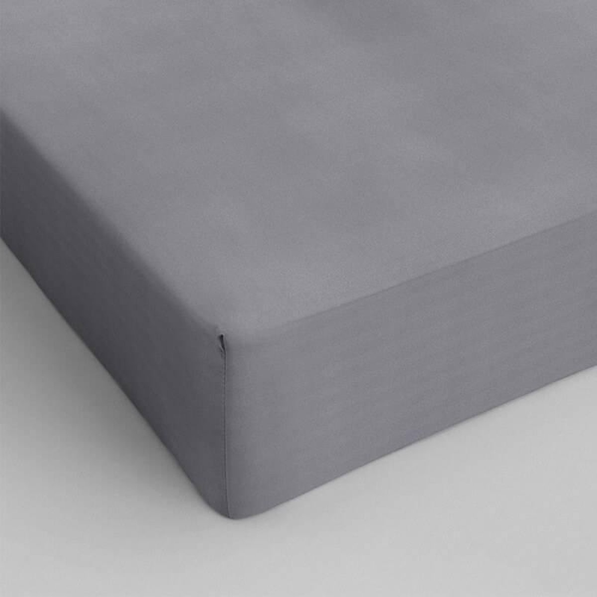 Dreamhouse Katoen Hoeslaken - 1-persoons (80x200 Cm) - Grijs