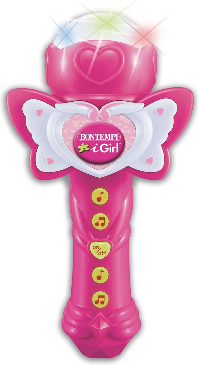 Bontempi Draagbare Microfoon Igirl - Roze
