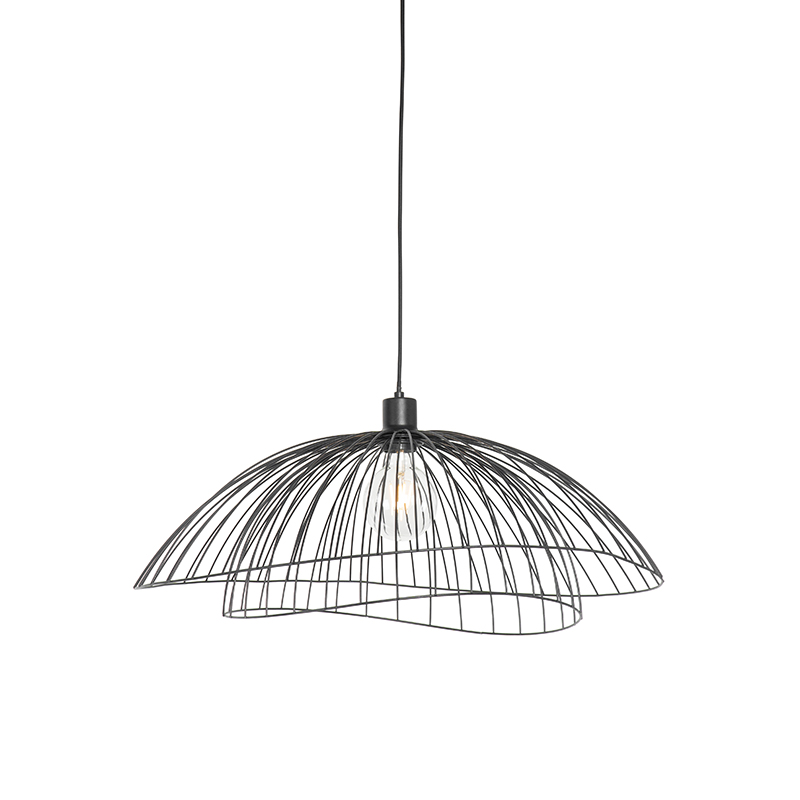 QAZQA Design hanglamp 60 cm - Pua - Zwart