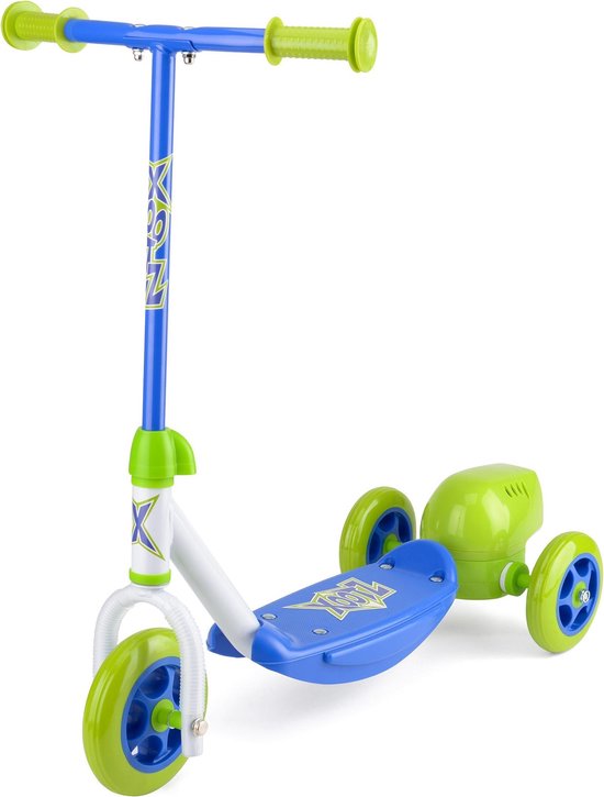 Xootz 3-wiel Kinderstep Bubble Scooter Kinderstep Jongens Voetrem/ - Blauw