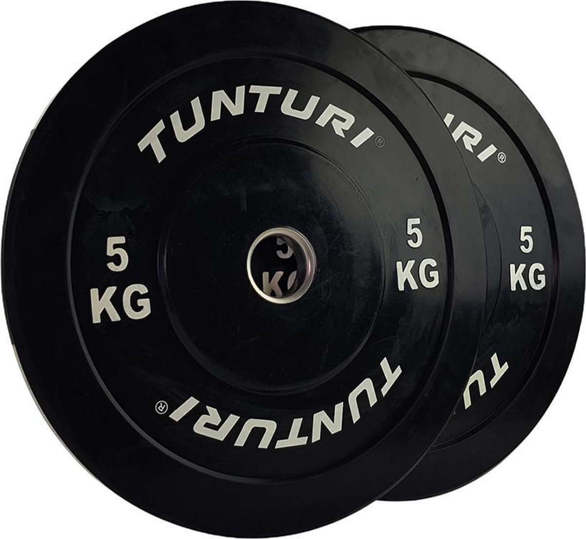 Tunturi Bumper Plate 5kg Black - Zwart