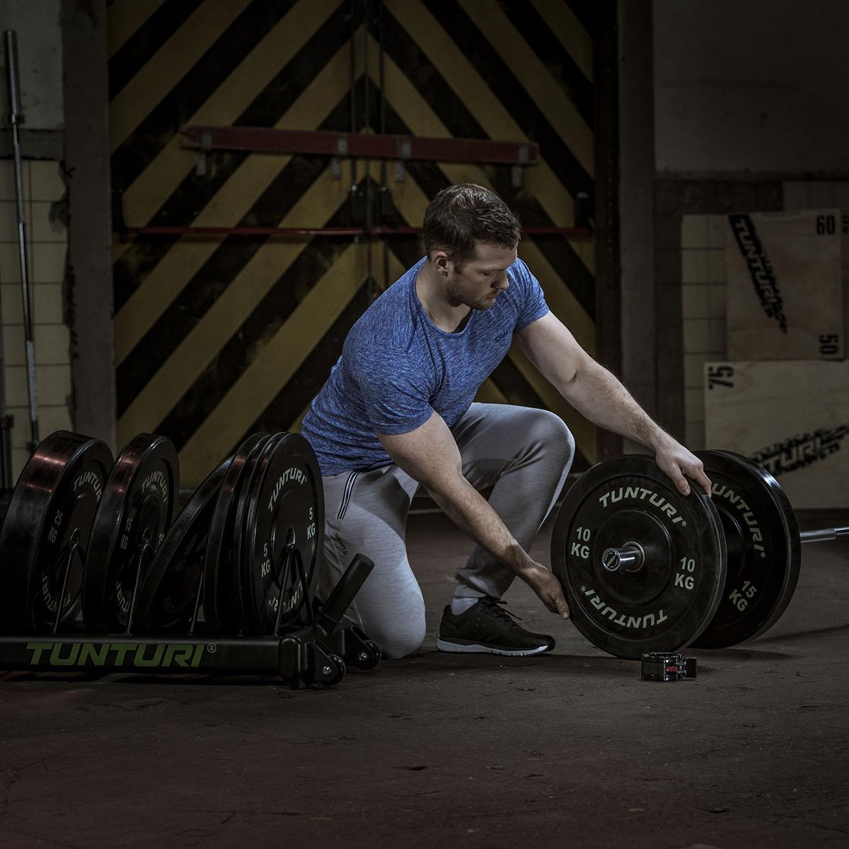 Tunturi Bumper Plate 5kg Black - Zwart