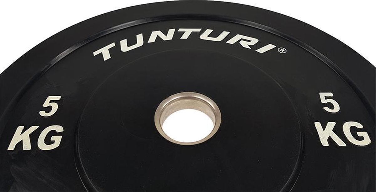 Tunturi Bumper Plate 5kg Black - Zwart