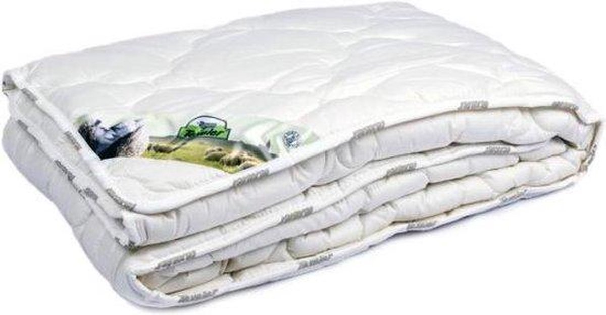 Texeler Dubbel Dekbed Slaapzacht 4-seizoenen Wol - 200x220 100% Wol - Wit