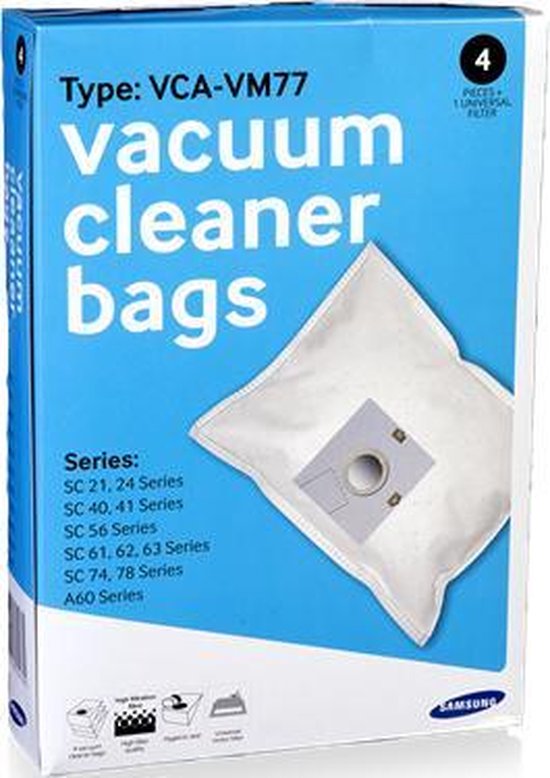 Samsung Stofzuigerzakken Vca-vm77 4 Stuks