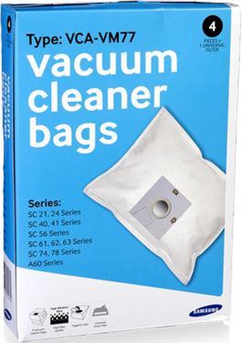 Samsung Stofzuigerzakken Vca-vm77 4 Stuks