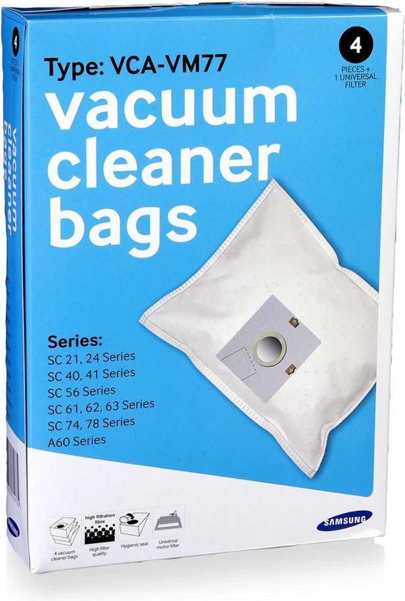 Samsung Stofzuigerzakken Vca-vm77 4 Stuks
