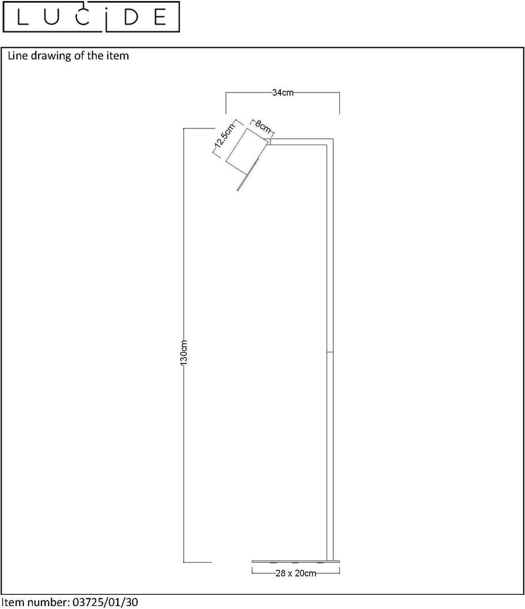 Lucide Lesley Leeslamp Gu10/35w - Zwart
