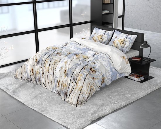 Dreamhouse Janine Dekbedovertrek - Lits-jumeaux (240x200/220 Cm + 2 Slopen) - Katoen Satijn - Grey - Grijs