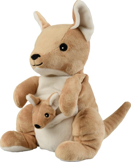 Warmies Magnetronknuffel - Kangoeroe - Bruin