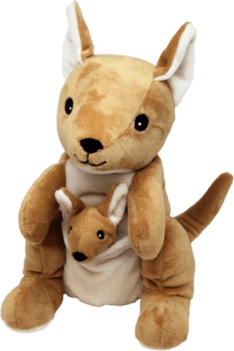 Warmies Magnetronknuffel - Kangoeroe - Bruin