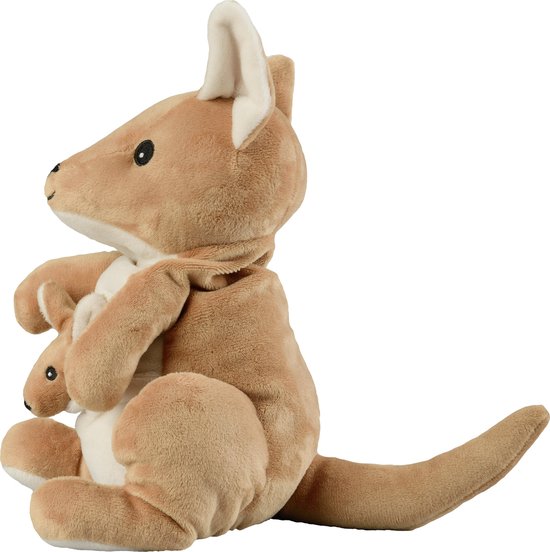 Warmies Magnetronknuffel - Kangoeroe - Bruin