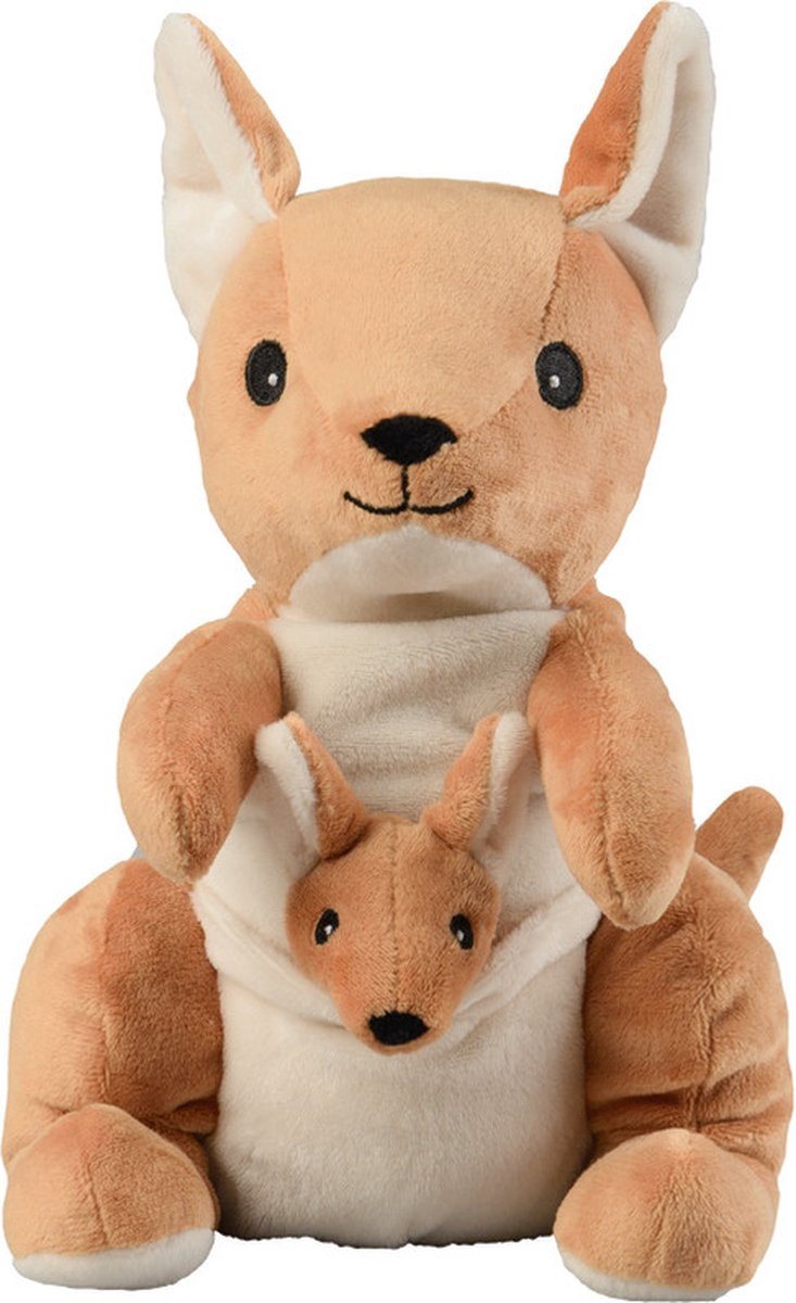 Warmies Magnetronknuffel - Kangoeroe - Bruin
