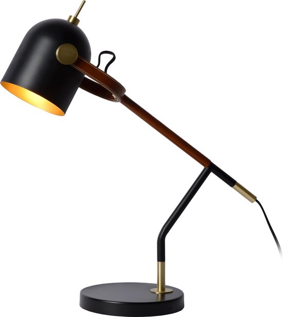 Lucide Waylon Bureaulamp E27/25w H50 - Zwart