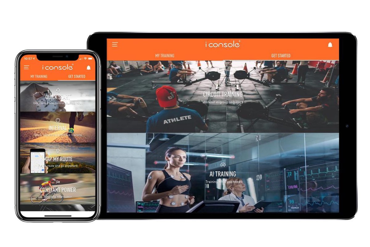 VirtuFit iConsole Total Fit Ergometer - Groen