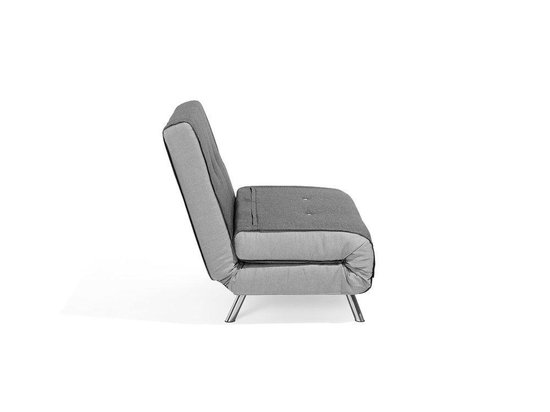 Beliani Farris Slaapbank Polyester 87 X 100 Cm - Grijs