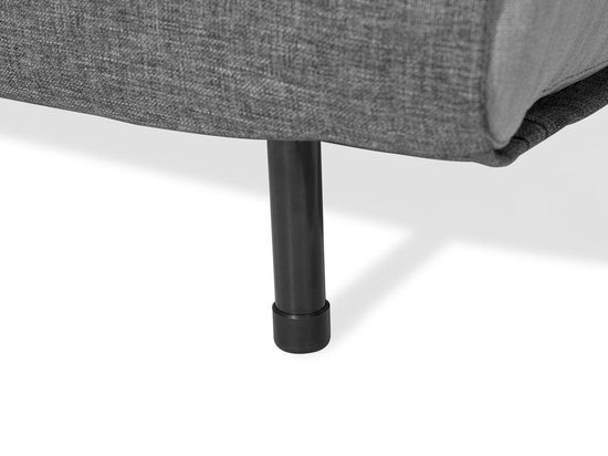 Beliani Farris Slaapbank Polyester 87 X 100 Cm - Grijs