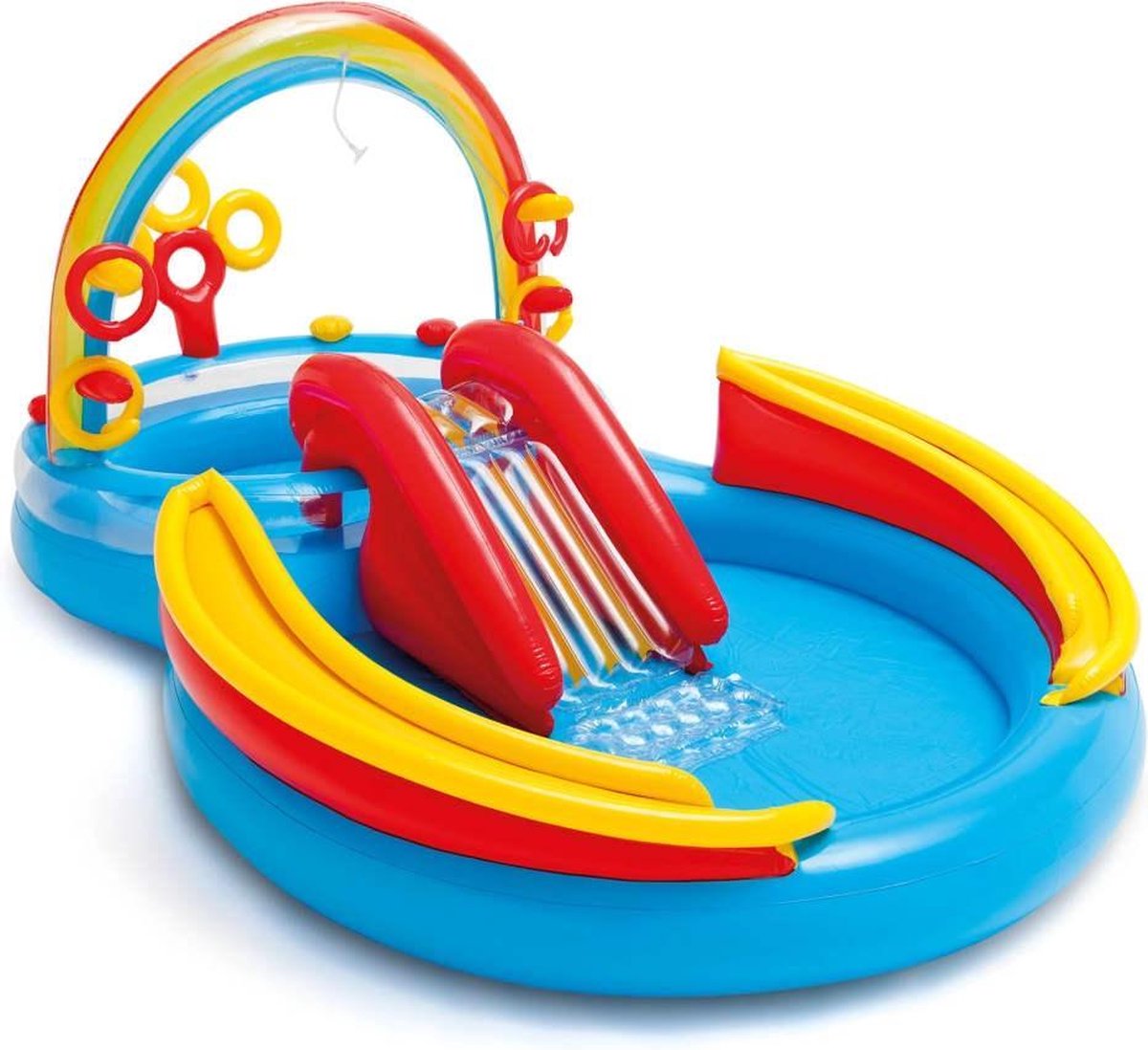 Intex Opblaaszwembad Rainbow Ring Play Center 297x193x135 Cm 57453np