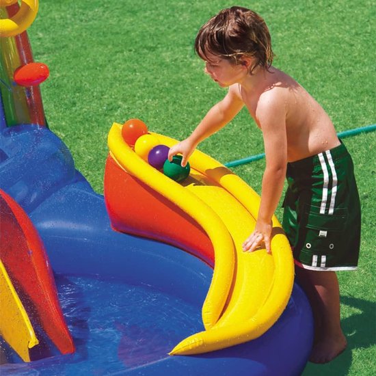 Intex Opblaaszwembad Rainbow Ring Play Center 297x193x135 Cm 57453np