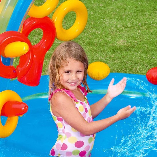 Intex Opblaaszwembad Rainbow Ring Play Center 297x193x135 Cm 57453np