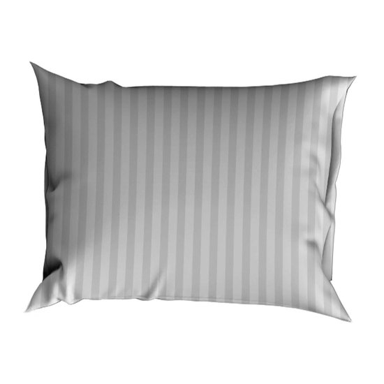 Satin D'or Dekbedovertrek Streep Silver-260x200/220 - Beige