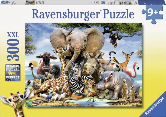 Ravensburger Puzzel Xxl Afrikaanse Vrienden - 300 Stukjes