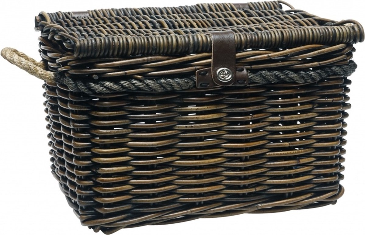 New Looxs Fietsmand Melbourne Large Voor 45 Liter - Bruin