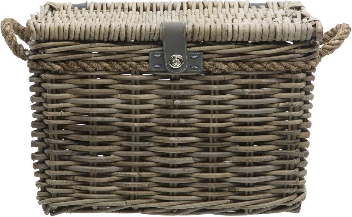 New Looxs Fietsmand Melbourne Large Voor 45 Liter - Bruin