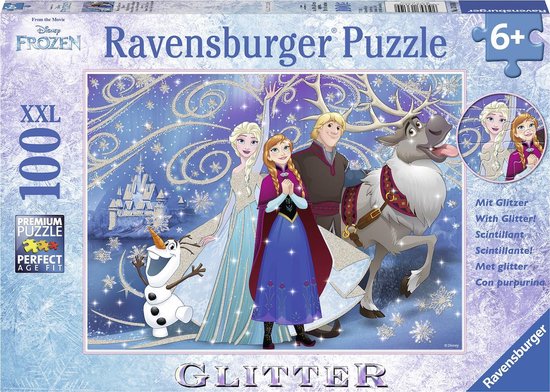 Ravensburger Puzzel Disney Frozen Glinsterende Sneeuw - 100 Stukjes