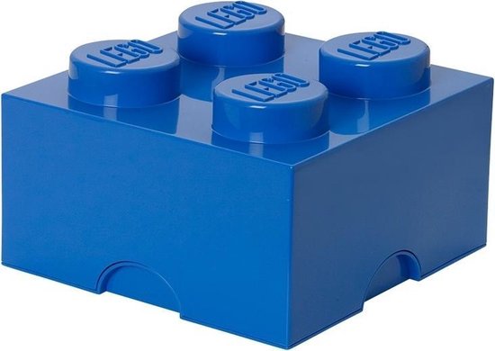 Lego Brick 4 Opbergbox - - Azul