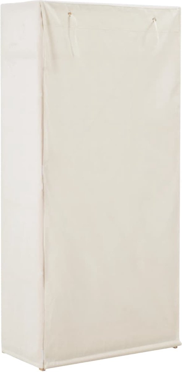 Vidaxl Kledingkast 79x40x170 Cm Stof - Wit