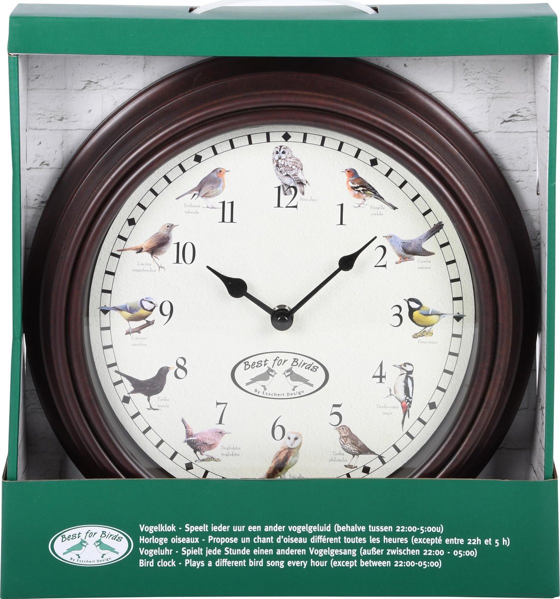 Esschert Design Klok Met Boerderijdierengeluiden