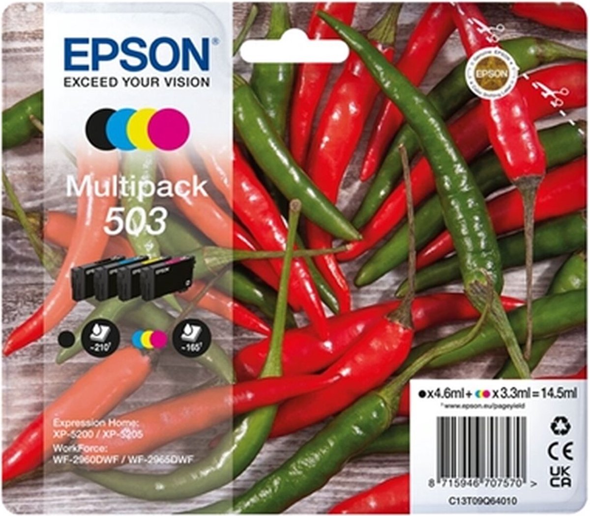 Epson - Multipack 4 Cartuchos Originales 503 4 Colores (T09Q640)
