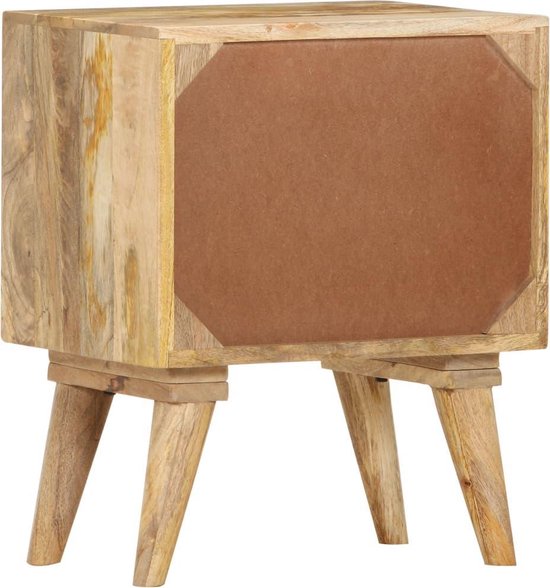 Vidaxl Nachtkastje 40x30x50 Cm Massief Mangohout - Bruin