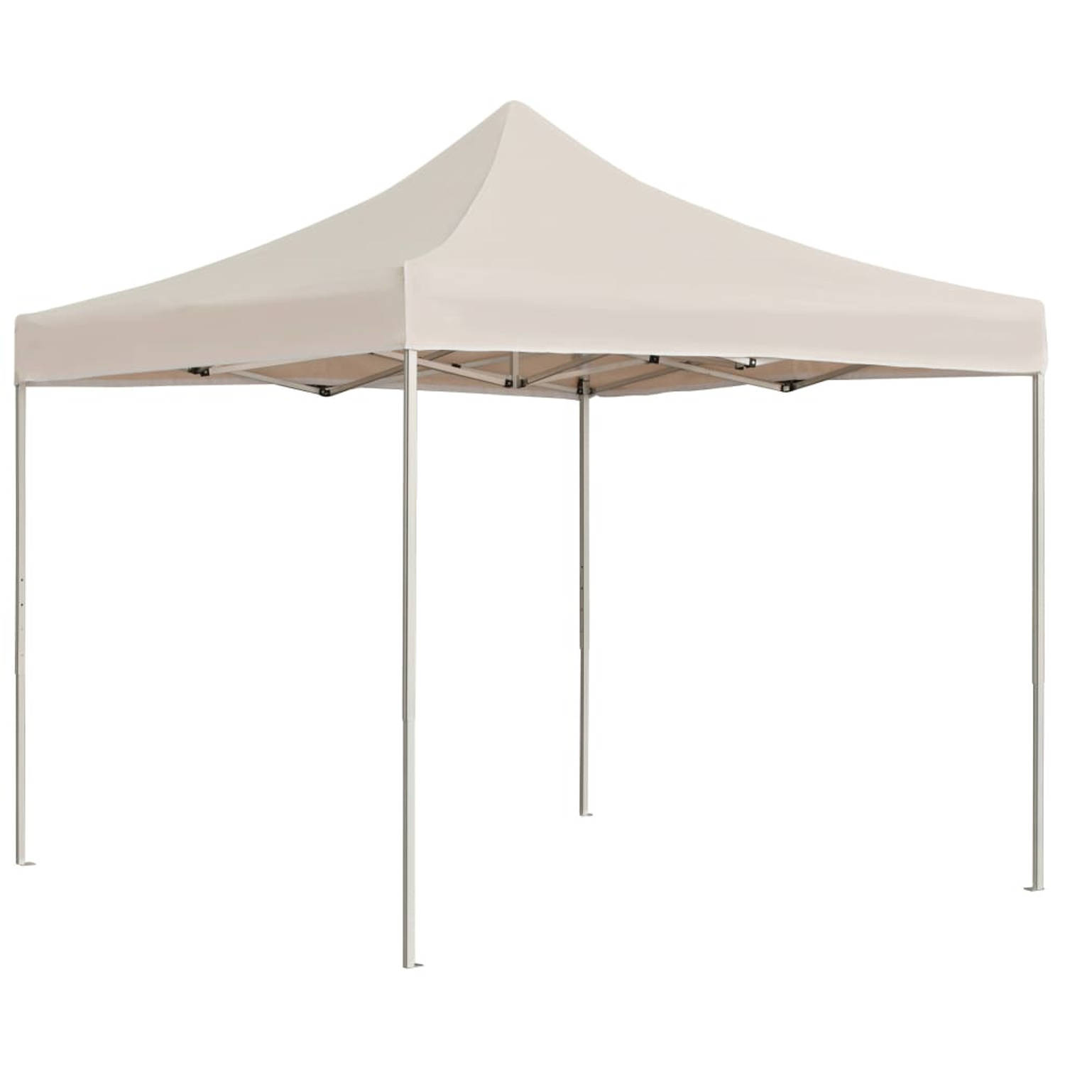 Vidaxl Partytent Professioneel Inklapbaar 2x2 M Aluminium Crème