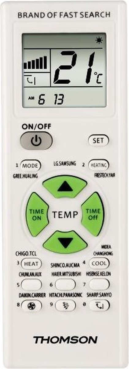 Thomson 00131838 Universele Afstandsbediening Voor Klimaatregeling