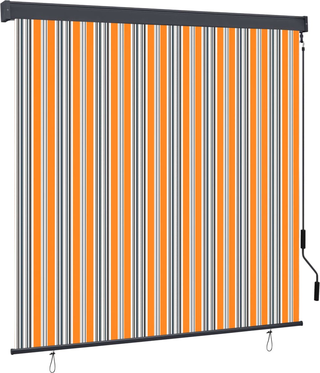Vidaxl Rolgordijn Voor Buiten 160x250 Cm En - Geel