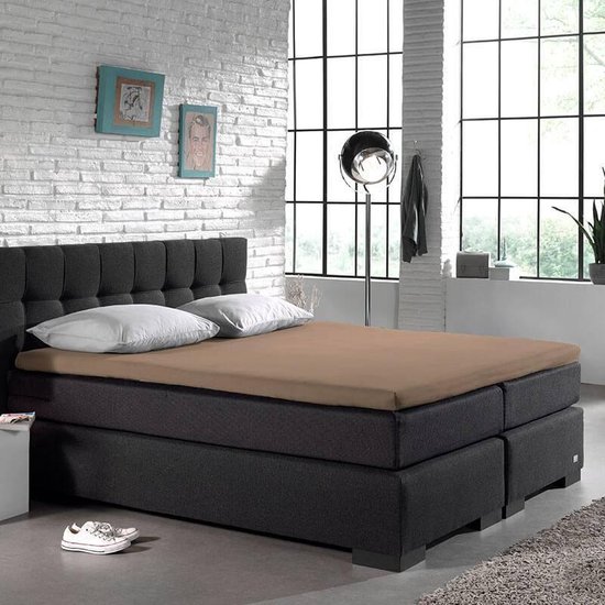 Sleeptime Hsl Hc Splittopper Katoen Taupe 200x220