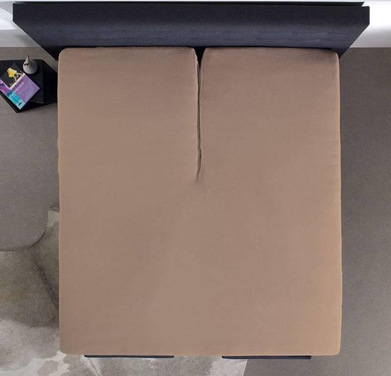 Sleeptime Hsl Hc Splittopper Katoen Taupe 200x220
