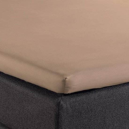 Sleeptime Hsl Hc Splittopper Katoen Taupe 200x220