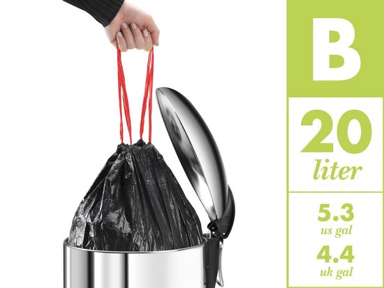 Hailo ÖKo Trio Plus Afvalscheider - Maat L - 3 X 9 Liter - Zilver - Silver