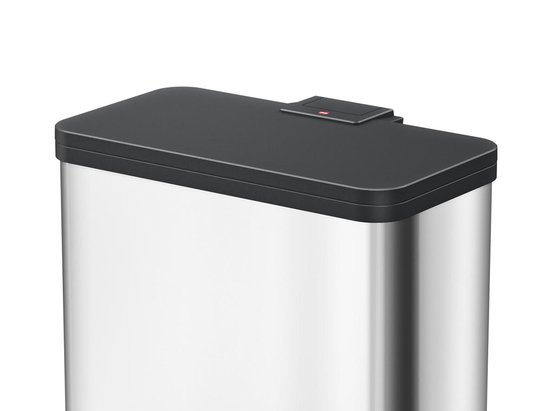 Hailo ÖKo Trio Plus Afvalscheider - Maat L - 3 X 9 Liter - Zilver - Silver