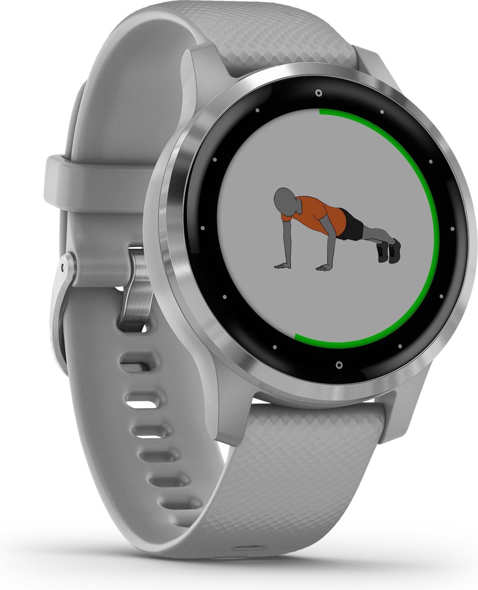 Garmin Vivoactive 4S Zilver/ 40 mm - Grijs