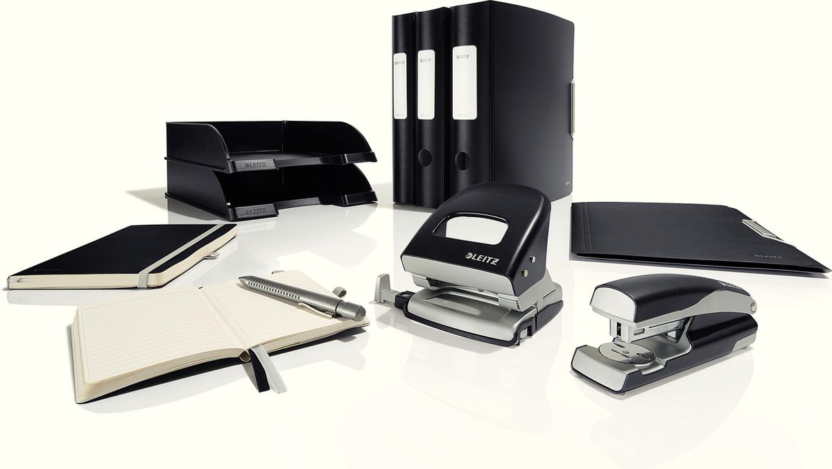 Leitz Nexxt Series Style Metalen Kantoornietmachine - Zwart