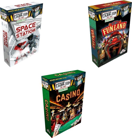 Identity Games Escape Room Uitbreidingsbundel - 3 Stuks - Space Station & Funland & Casino