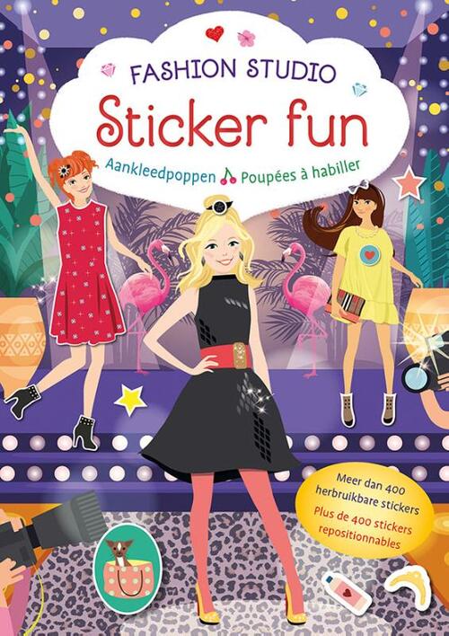 Fashion Studio Sticker Fun - Aankleedpoppen / Fashion Studio Sticker Fun - Poupées à habiller