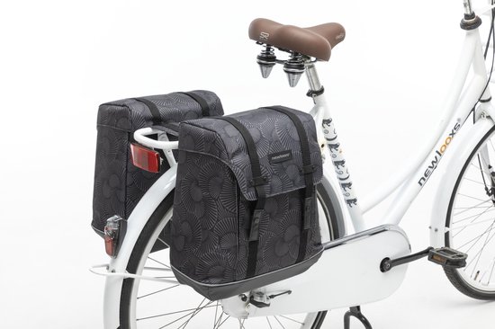 New Looxs Fietstas Dubbel Alba 34 Liter Polyester/ - Zwart