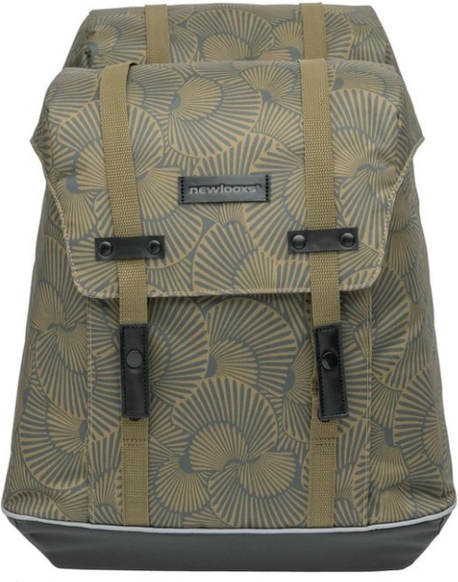 New Looxs Fietstas Dubbel Alba 34 Liter Polyester/zwart - Bruin