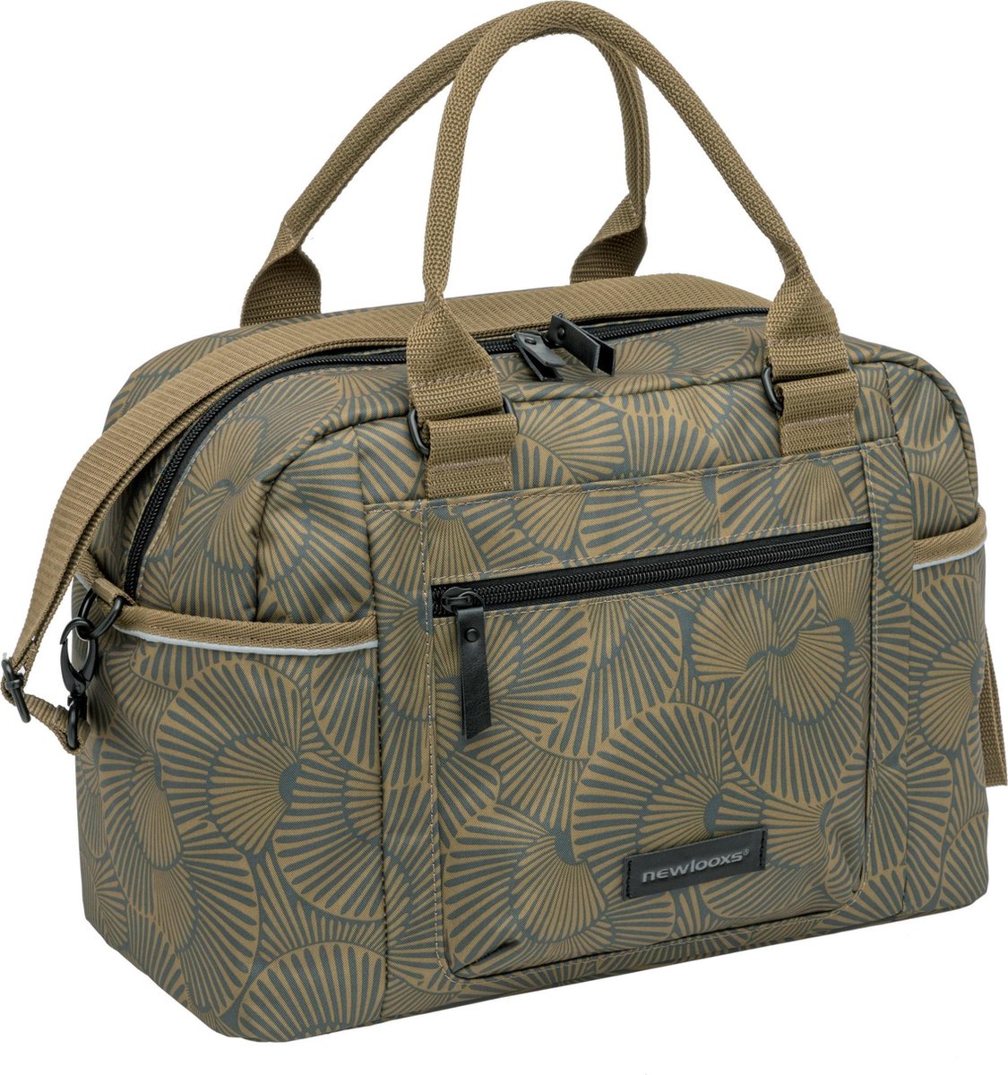 New Looxs Bagagedragertas Bari 13 Liter Polyester/zwart - Bruin